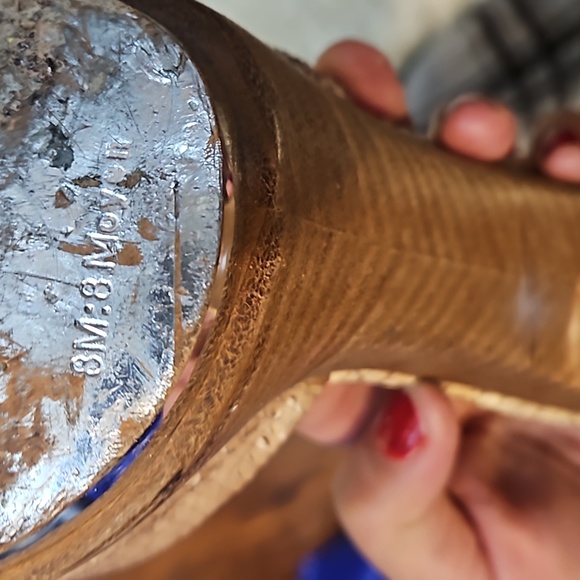 MARCIANO FISH SKIN PLATFORM HEELS - Picture 9 of 11